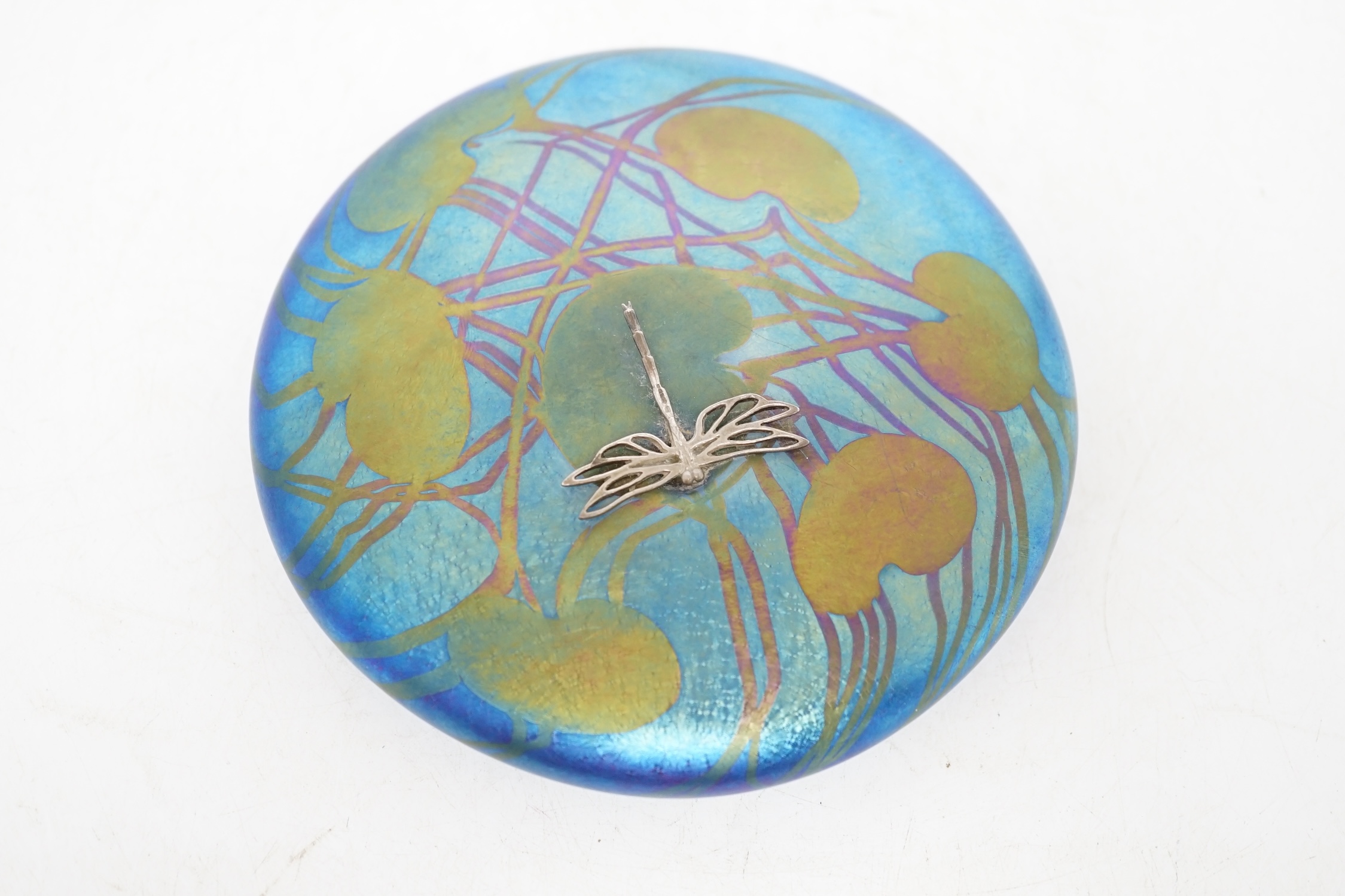 A John Ditchfield for Glasform ‘dragonfly’ paperweight, 14cm. Condition - good